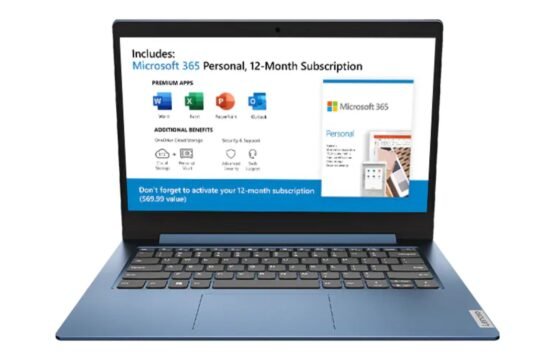 Lenovo Ideapad 1 14 (PF9XB309124) Intel Laptop core i3, 8GB RAM, 512GB SSD, Windows 11 Home, 14-inch screen