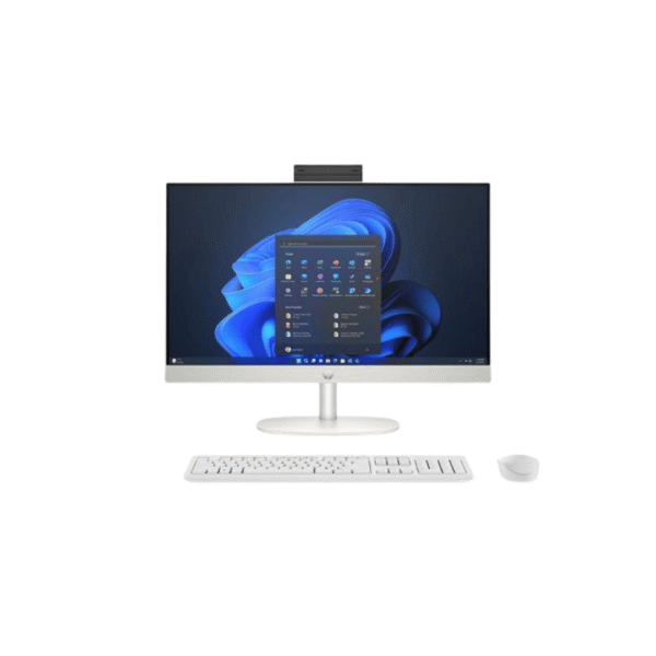 HP 240 G10 AIO PC CORE I7 8GB RAM 512 SSD 23.8”  13TH.  GEN (998J5ET) WHITE - Image 3