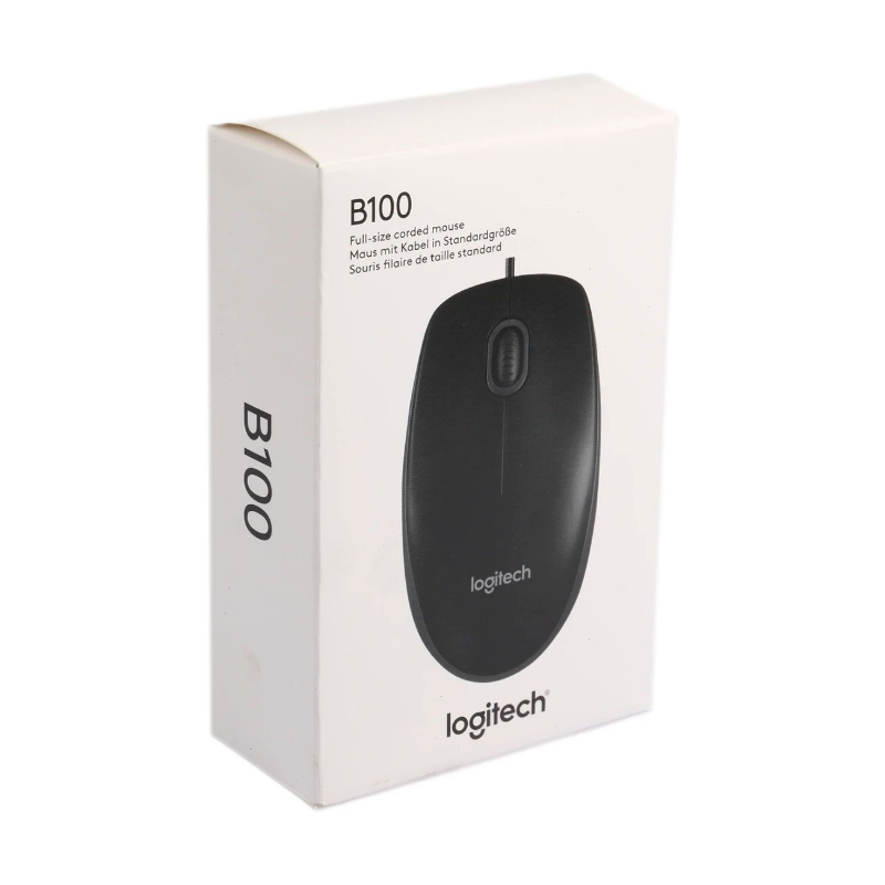 Logitech B100 Optical USB Wired Mouse - Image 2