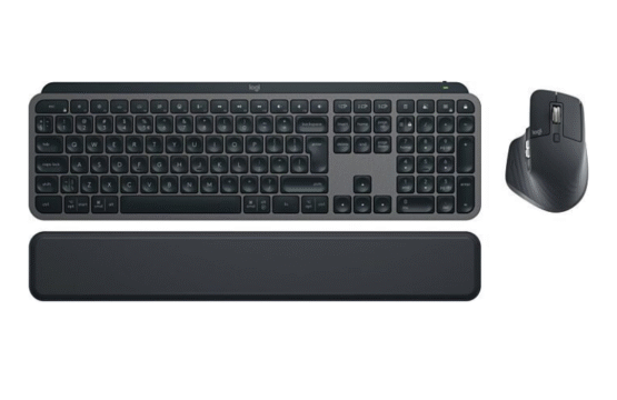 Logitech MX Keys S Bluetooth and 2.4GHz Wireless Keyboard w/ Mx Master 3S Mouse